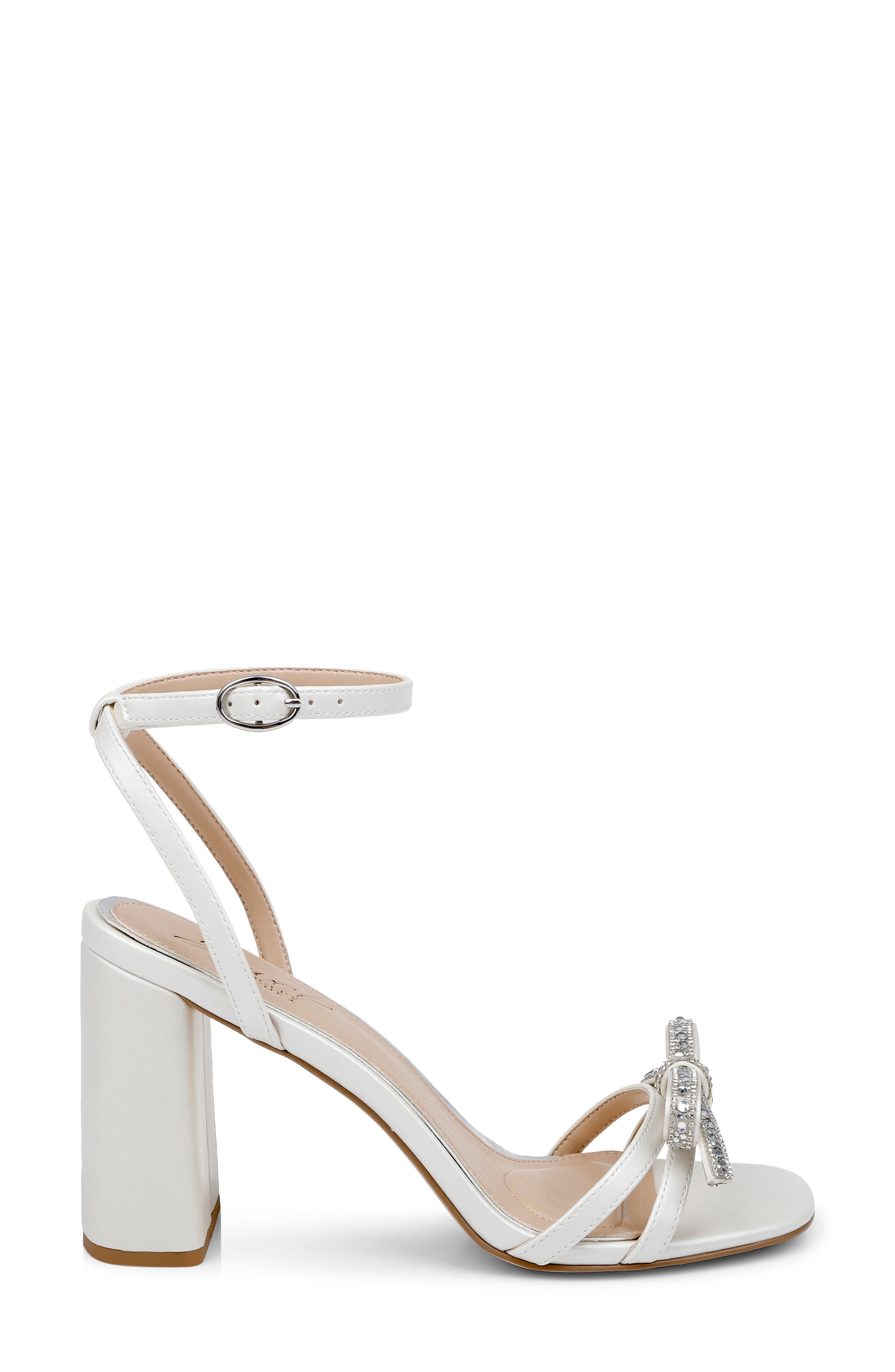 Hillary Ankle Strap Sandal, Alternate, color, WHITE