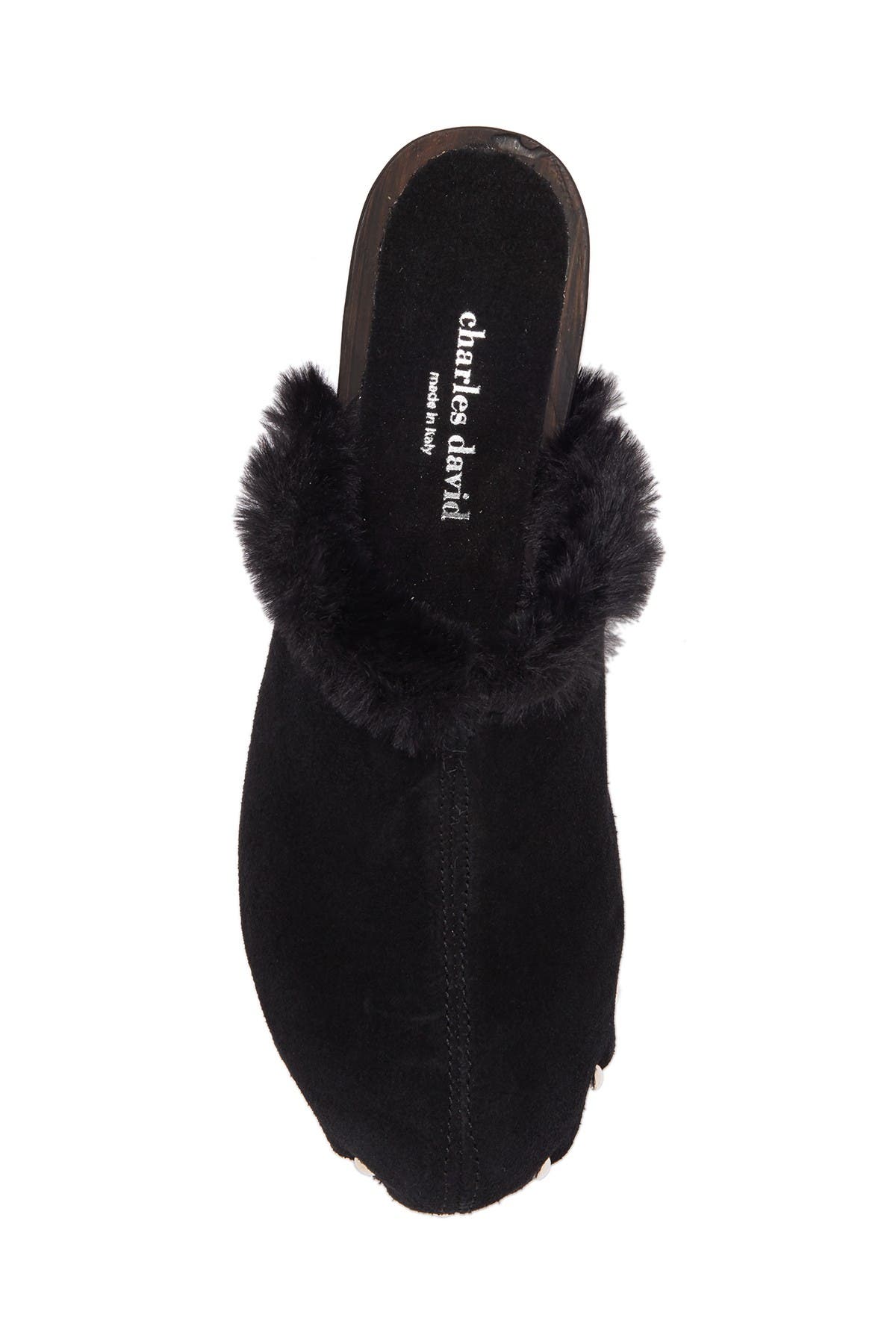 Charles David Limited Faux Fur Clog, Alternate, color, 