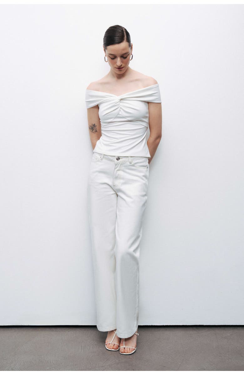 Nocturne Twist Detail Blouse, Alternate, color, 