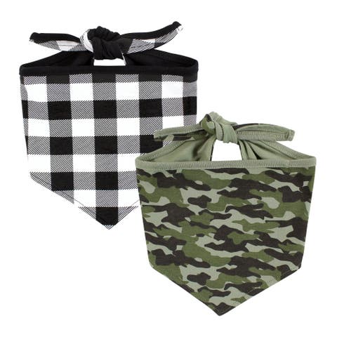 Reversible Pet Dog and Cat Bandana Bibs 2pk