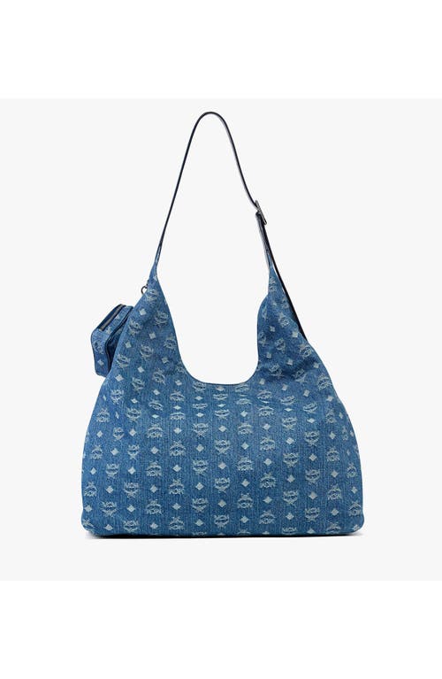 Mcm Aren Extra Large Shopper Tote In Blue