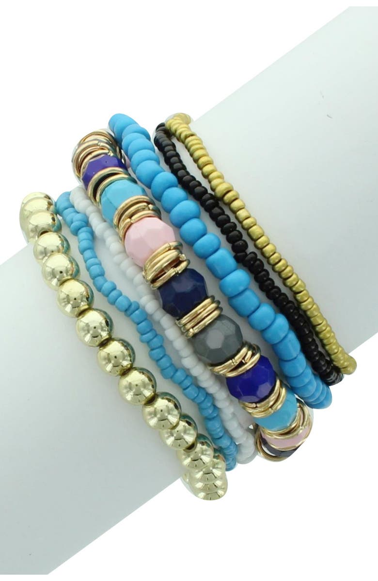 OLIVIA WELLES Harlow Stretch Stacking Bracelet, Main, color, 