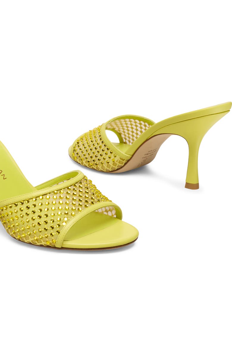Stuart Weitzman Bareitall Shine Mesh Sandal, Alternate, color, Citrine