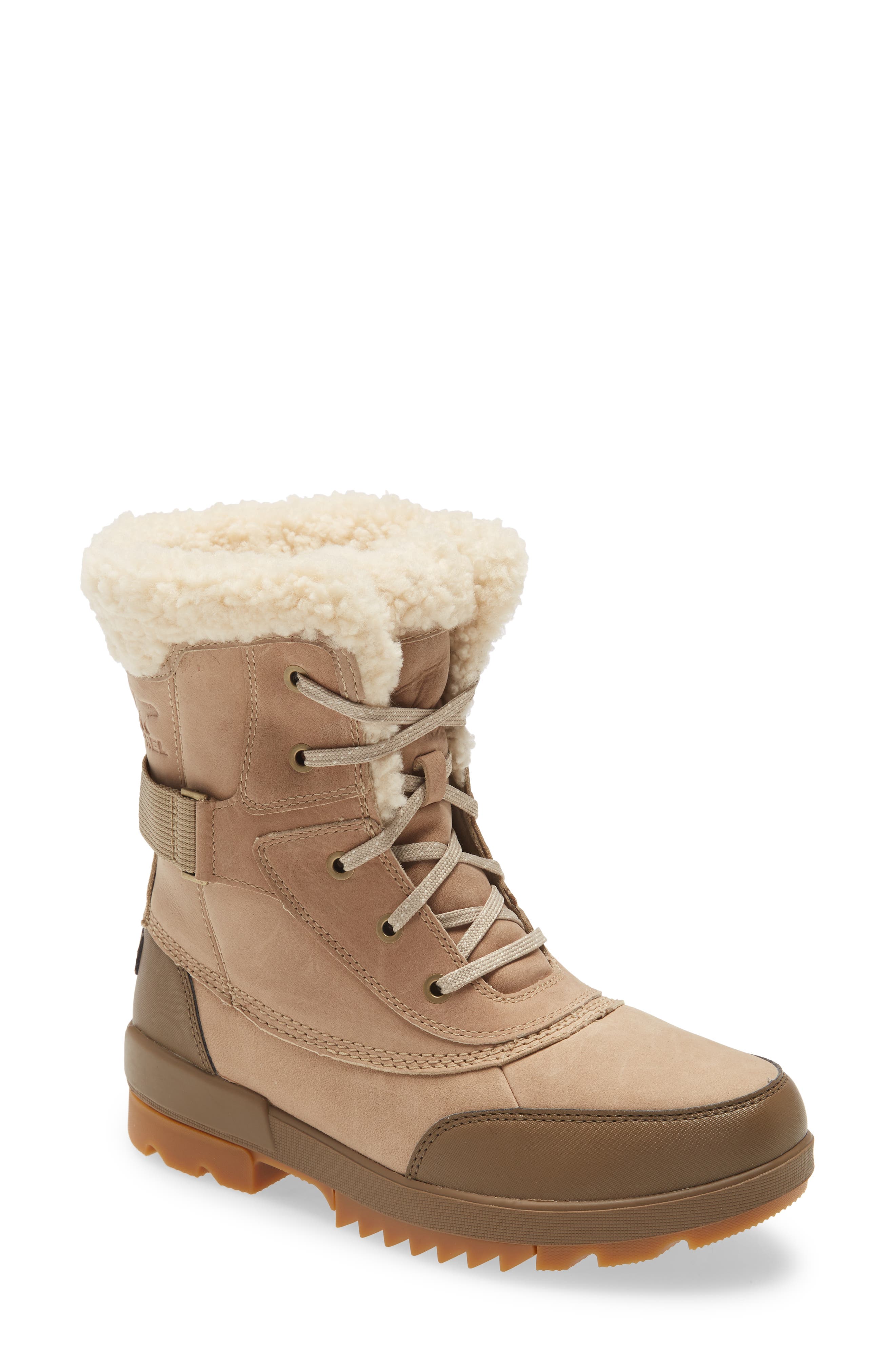 SOREL Tivoli IV Parc Genuine Shearling Trim Waterproof Boot, Main, color, 