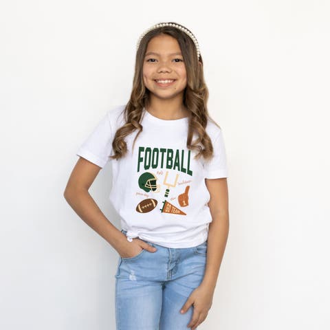 Football Icons Short Sleeve T-Shirt (Little Kid & Big Kid)