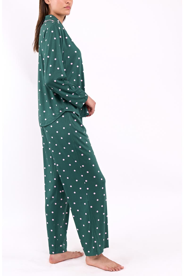 Lindsey 2-Piece Pajamas, Alternate, color, GREEN