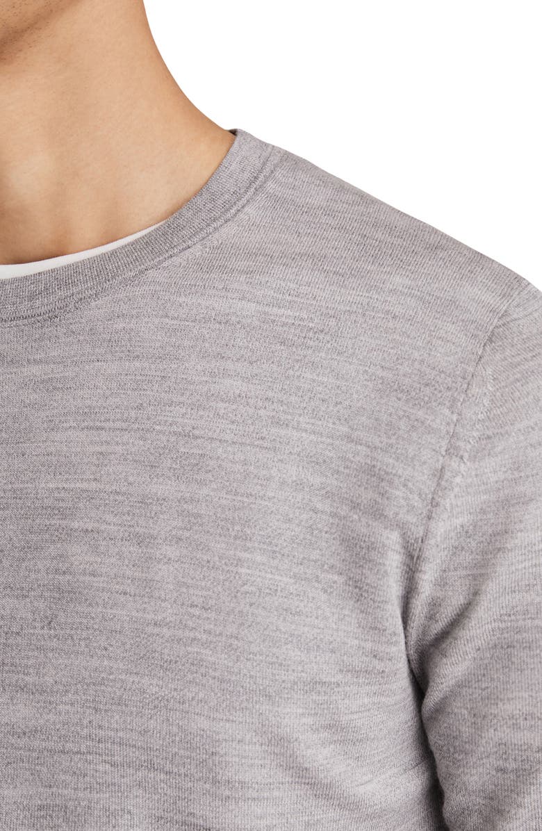 Reiss Wessex Merino Wool Sweater, Alternate, color, Soft Grey Mouline