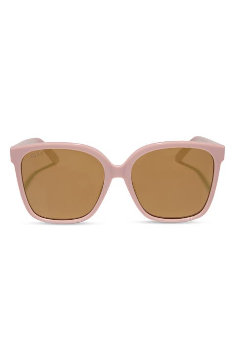 Hazel 58mm Square Sunglasses