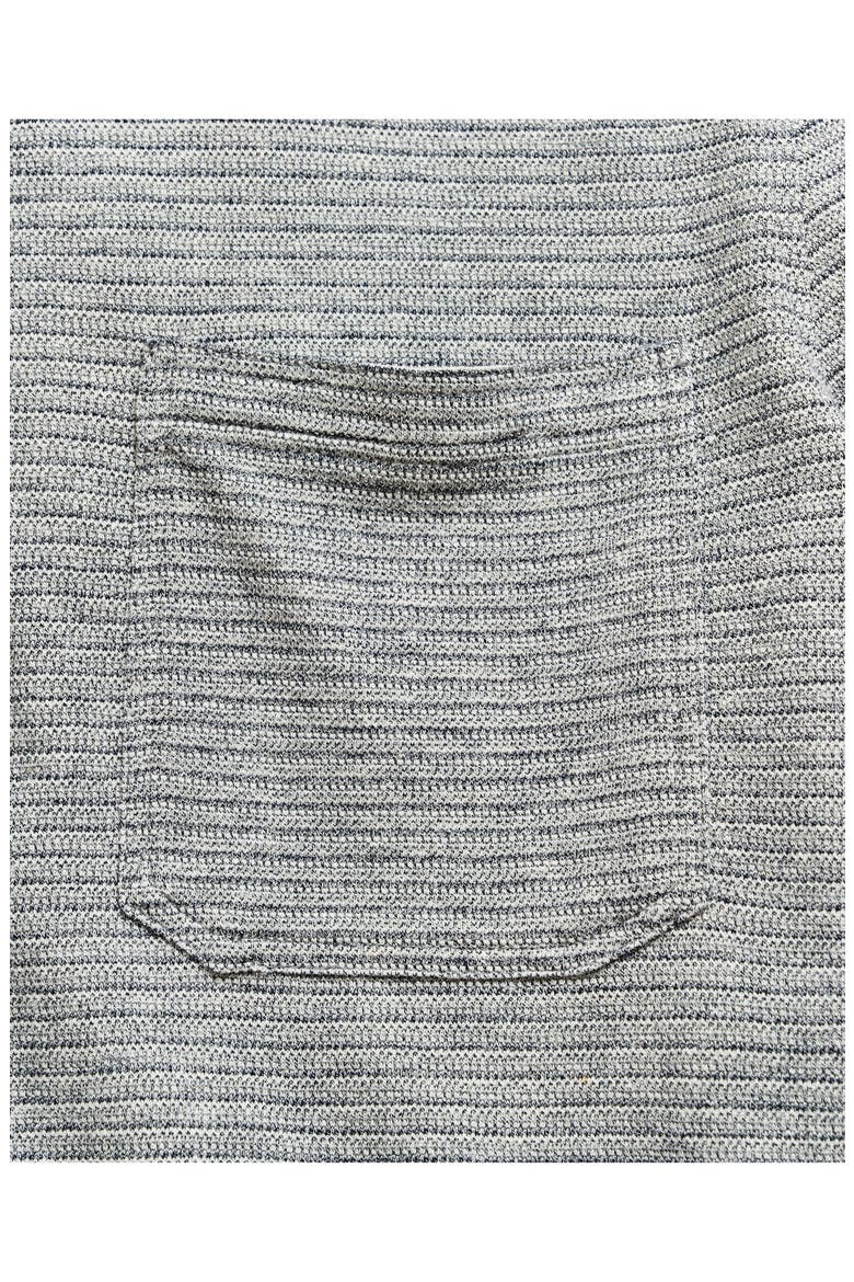 Textured Treme Knit Short Sleeve Button-Up Shirt, Alternate, color, GREY HEATHER