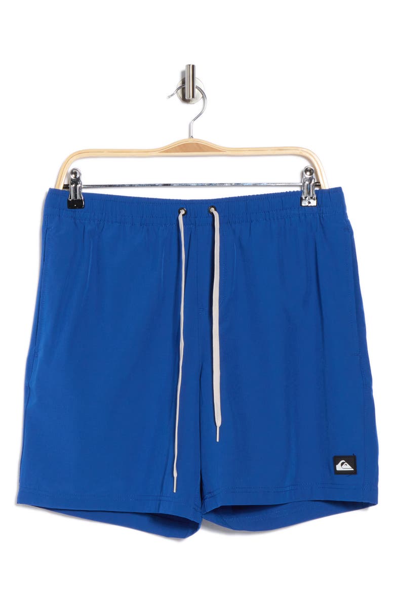 Quiksilver Banner Ripstop Volley Swim Trunks, Alternate, color, Royal Blue