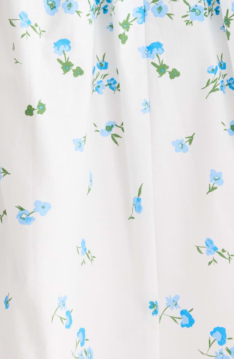 SUGARLIPS Floral Cotton Maxi Sundress, Alternate, color, White-Blues-Green