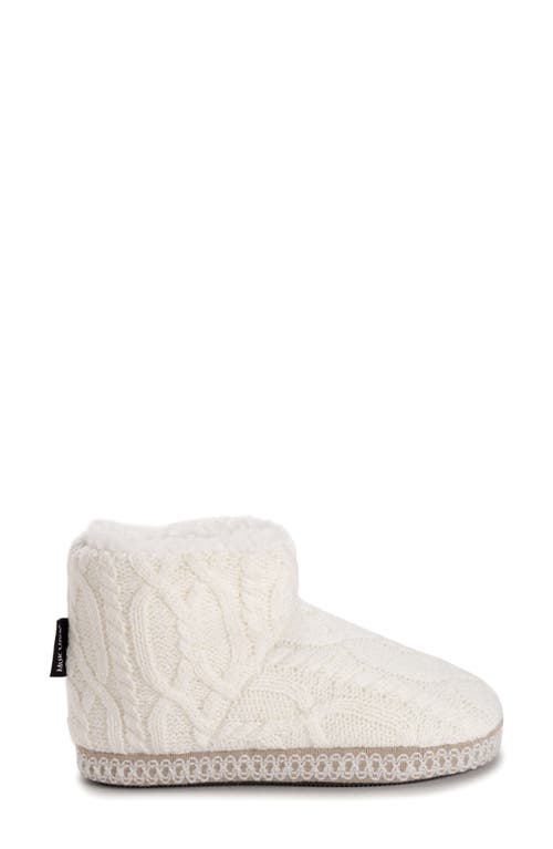 Muk Luks Favina Faux Shearling Slipper In Gray
