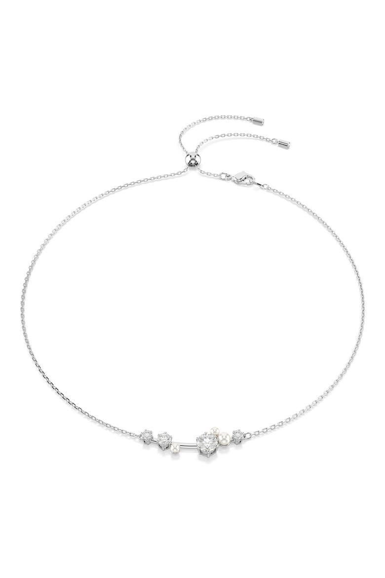 Constella Necklace, Main, color, WHITE/ SILVER