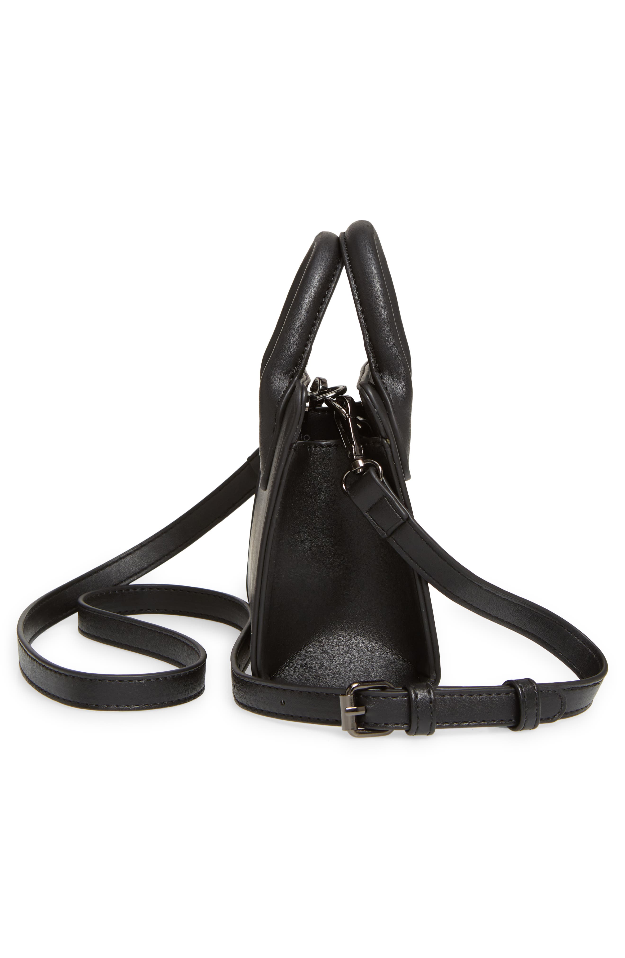 Malibu Skye Faux Leather Structured Mini Crossbody, Alternate, color, 