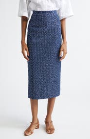 Michael Kors Collection Sequin Embellished Pencil Midi Skirt