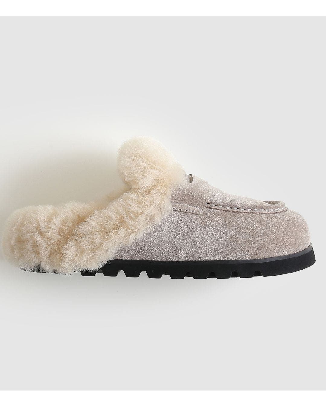 Naked Wolfe Corded Suede Mule, Alternate, color, Stone