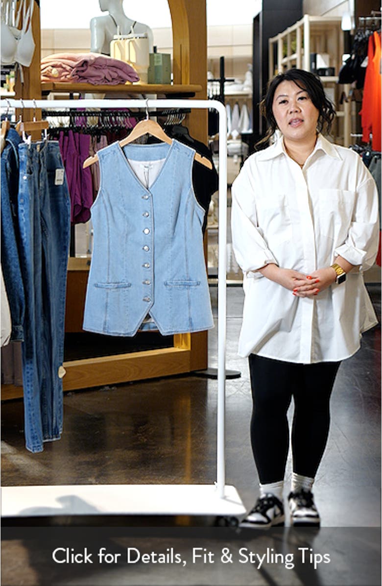 Yasmin Stretch Denim Vest, sales video thumbnail