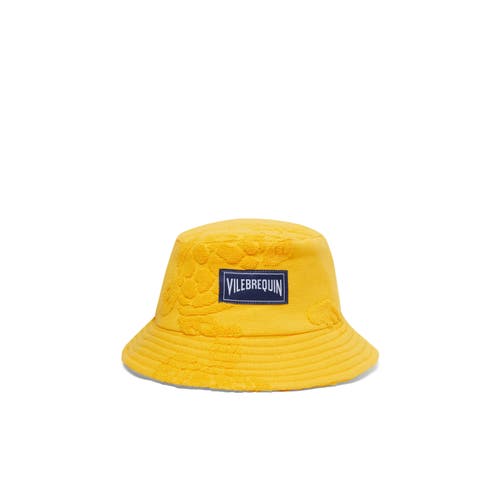 Vilebrequin Unisex Organic Cotton Terry Turtle Jacquard Hat In Mangue