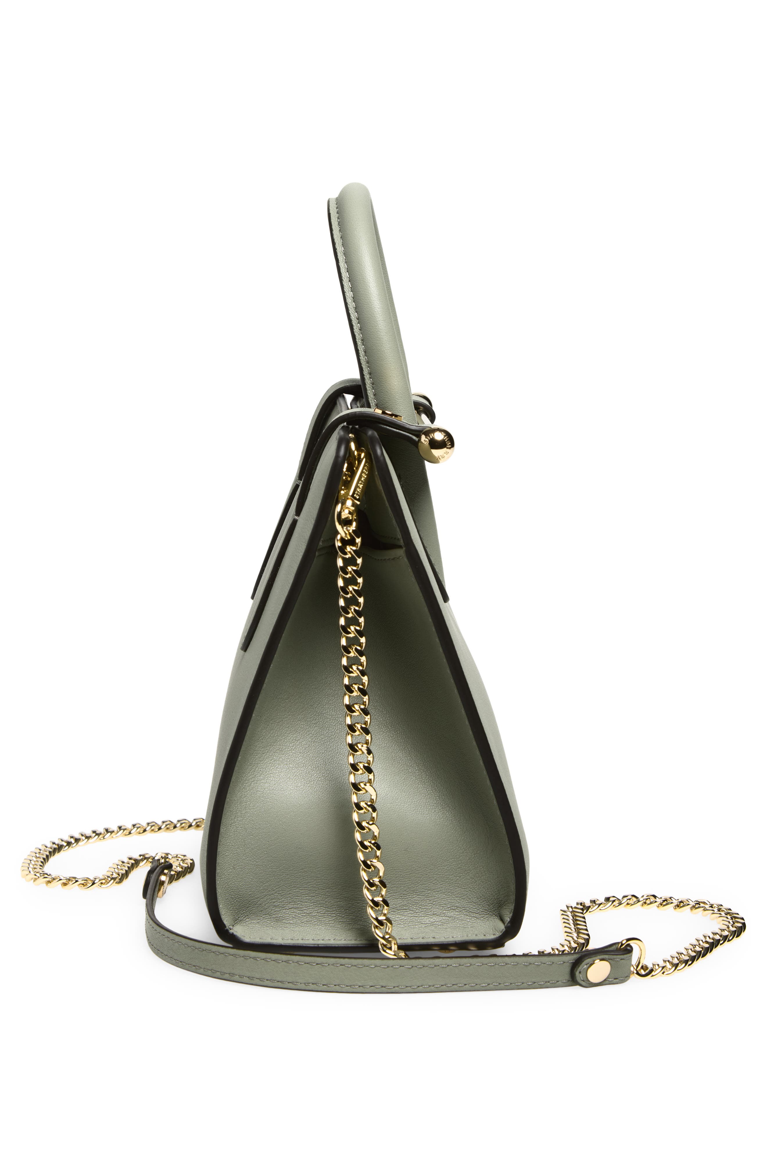 Strathberry Mini Leather Tote, Alternate, color, Library Green