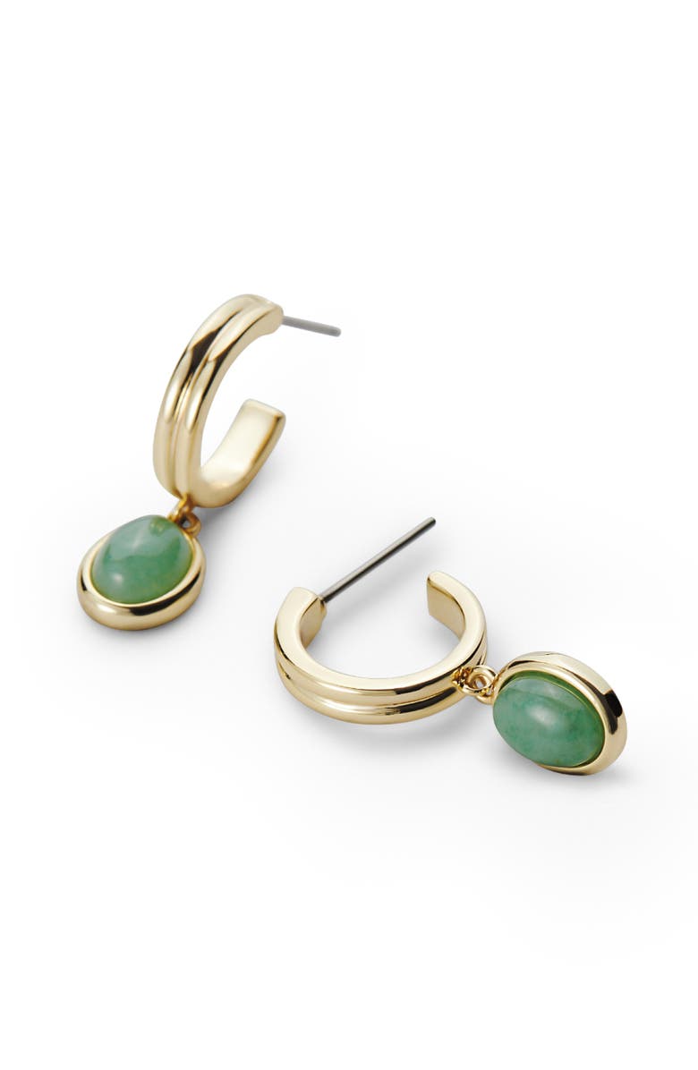 Ana Luisa Gemstone Hoop Earrings - Dobby, Alternate, color,