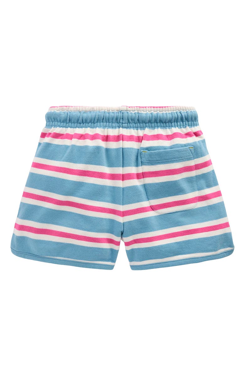 Mini Boden Kids' Stripe Jersey Shorts, Alternate, color, Blue Stripe