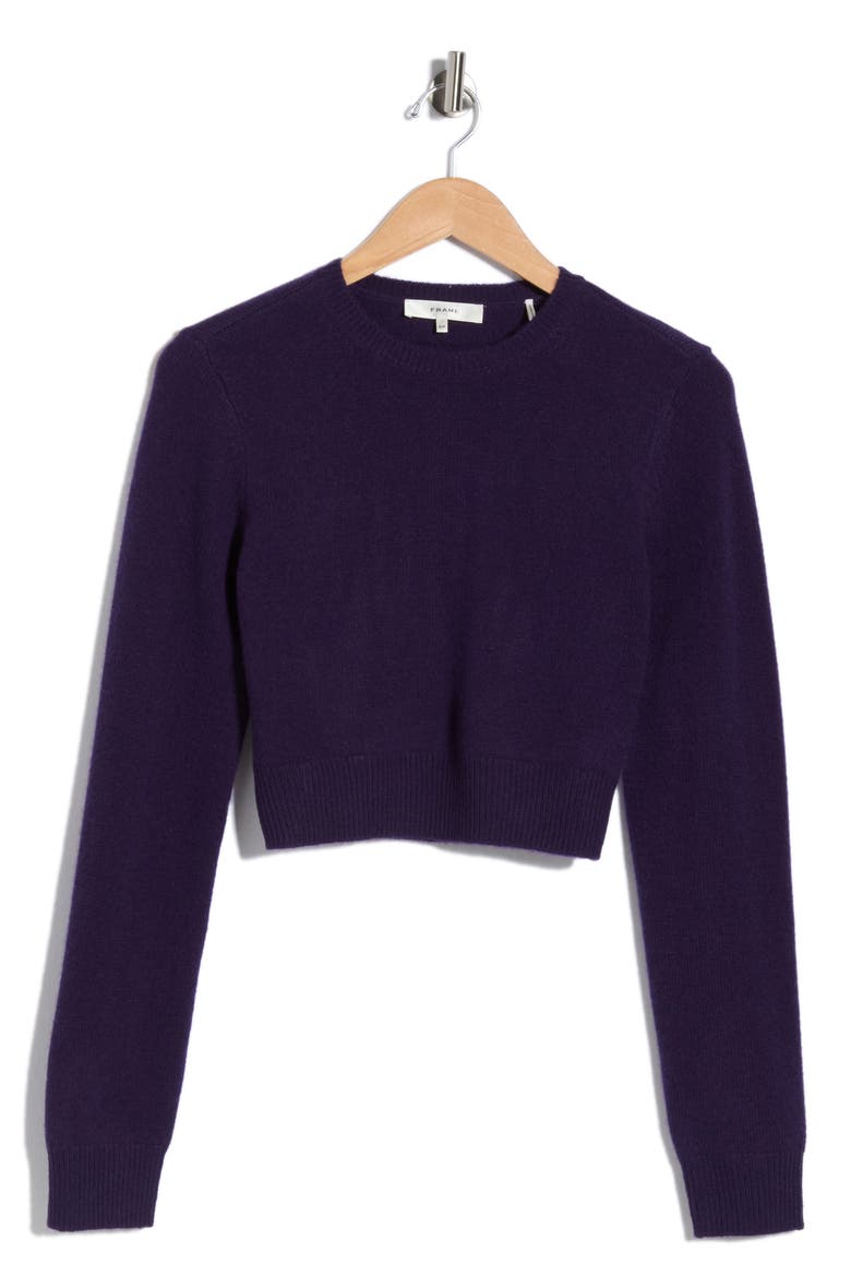 The Cashmere School Crewneck Sweater, Alternate, color, ROYAL PURPLE