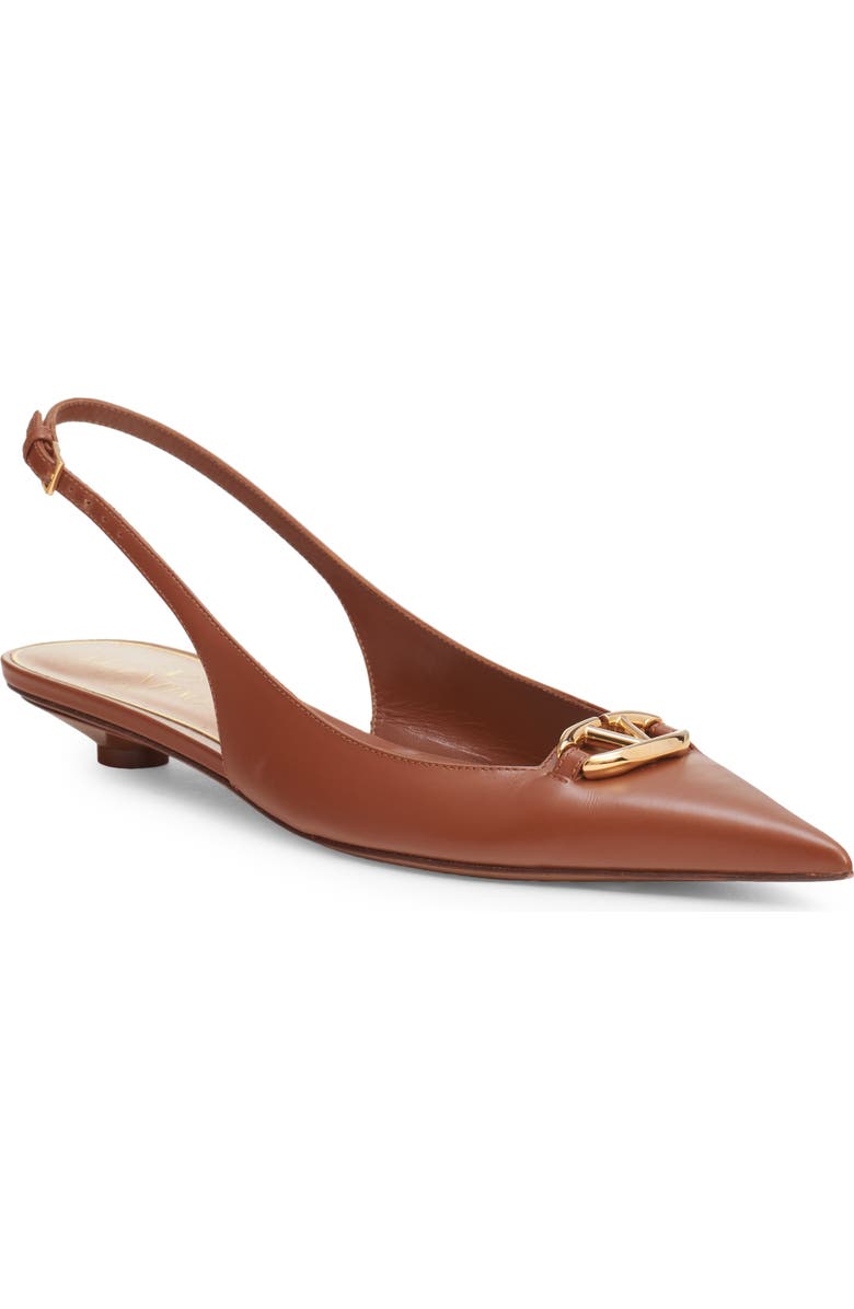 Valentino Garavani VLOGO Moon Pointed Toe Slingback Pump, Main, color,