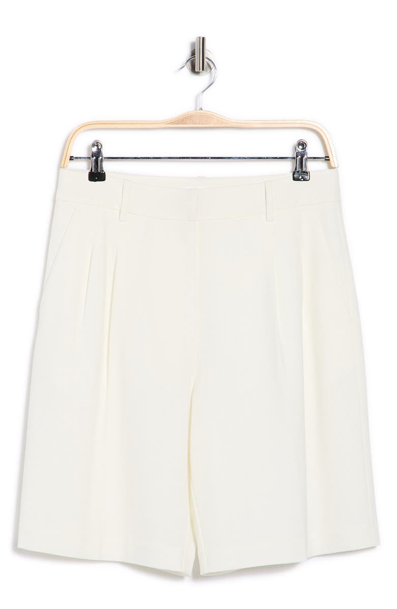 Leith Brooklyn Pleat Front Bermuda Shorts, Alternate, color, Ivory