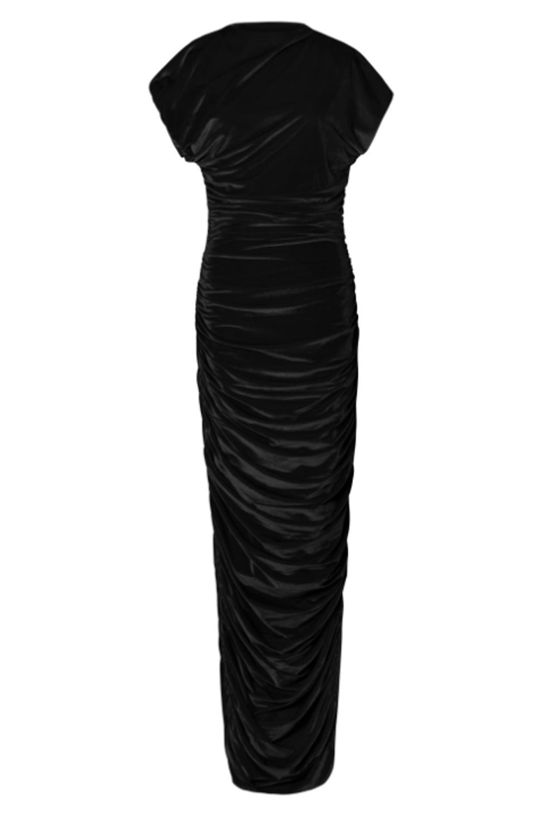 Chuks Collins Angelina Cocktail Gown, Main, color, Black