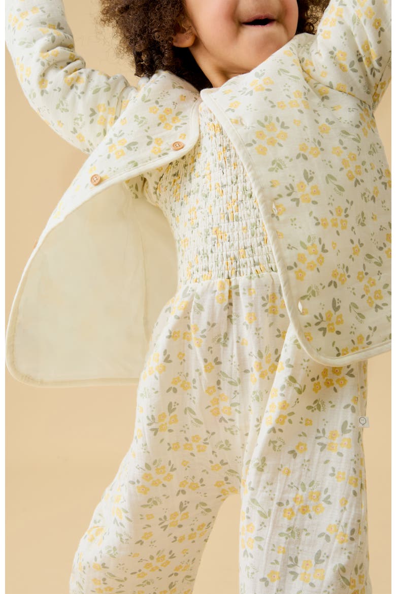 Floral Muslin Jumpsuit, Alternate, color, Floral Cloud Dancer