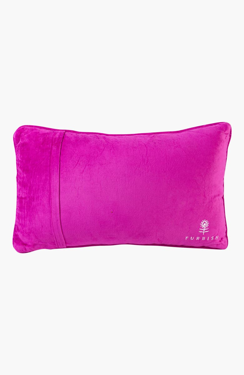 Furbish Tis The Season Needlepoint Pillow, Alternate, color, Pink