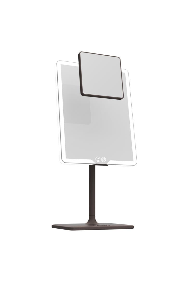ORBIT Mirror | LED Lighted Vanity Makeup Mirror with 7X Magnification, Main, color, Espresso Brown
