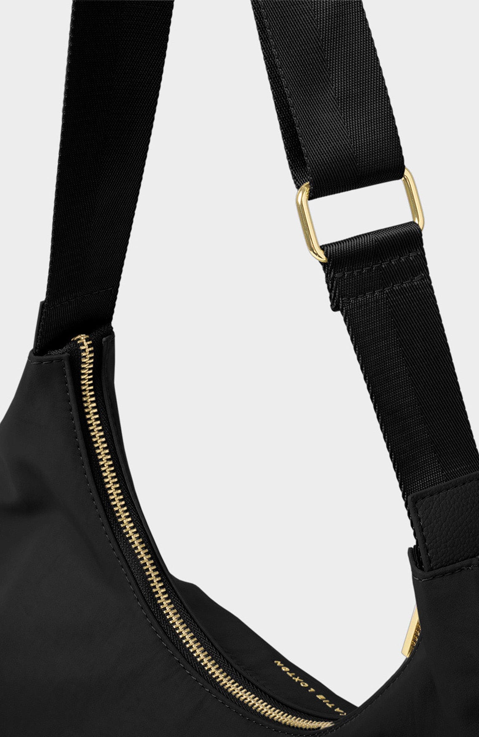 Katie Loxton Nylon-Luxe Sling Shoulder Bag, Alternate, color, Black