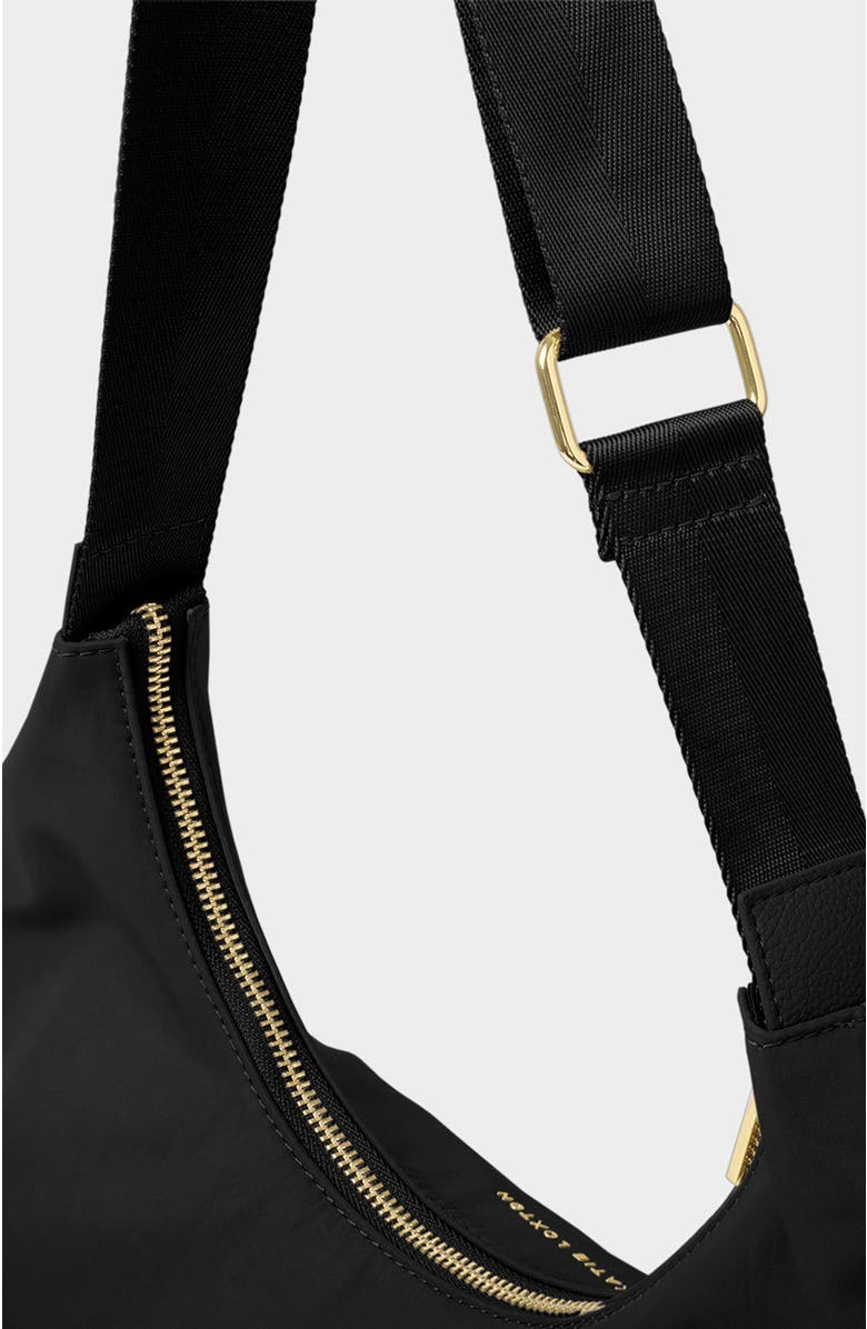 Katie Loxton Nylon-Luxe Sling Shoulder Bag, Alternate, color, Black