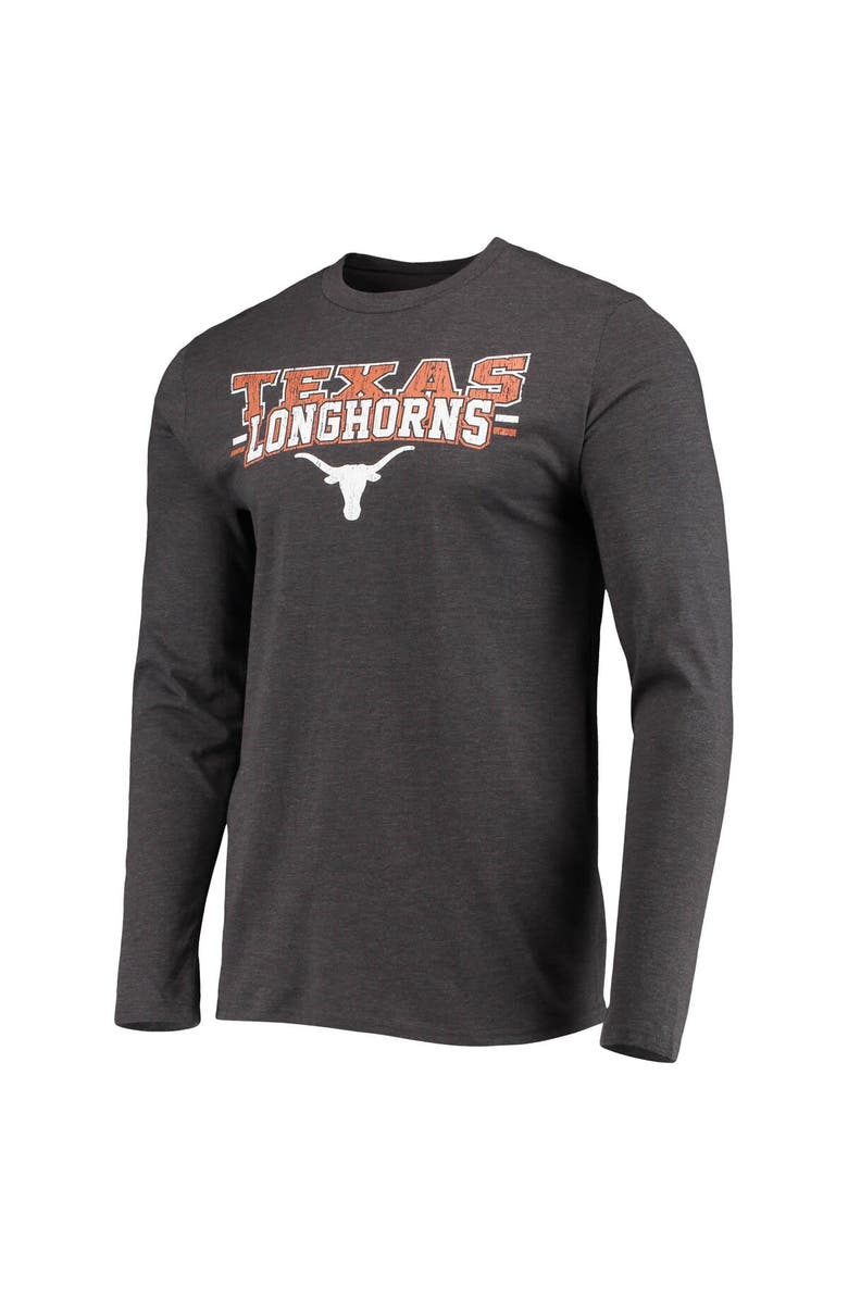 CONCEPTS SPORT Men's Concepts Sport Texas Orange/Heathered Charcoal Texas Longhorns Meter Long Sleeve T-Shirt & Pants Sleep Set, Alternate, color, 