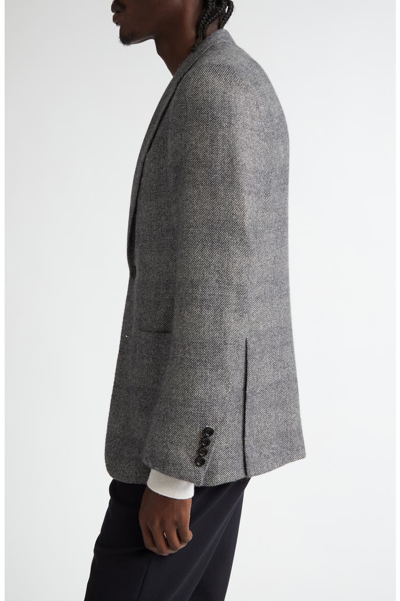 Textured Cashmere, Silk & Linen Sport Coat, Alternate, color, GREY