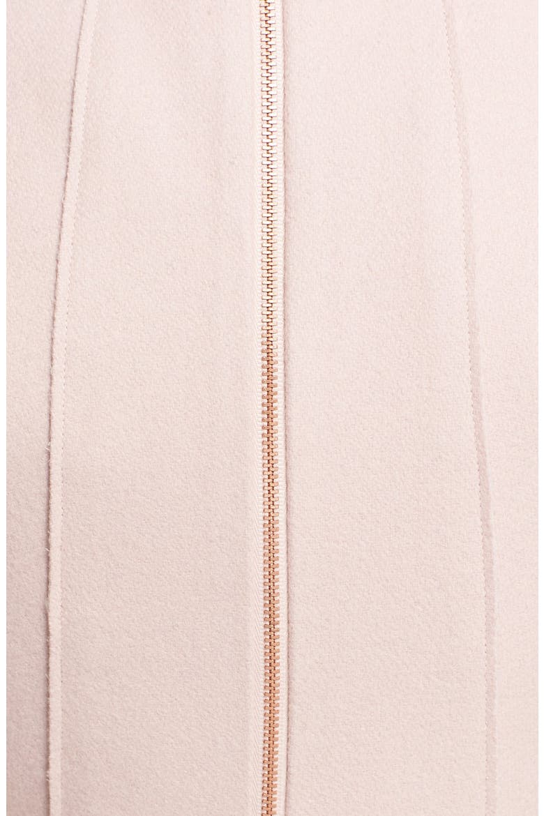 'Coralen' Structured Wool Blend Sheath Dress, Alternate, color, PALE PINK