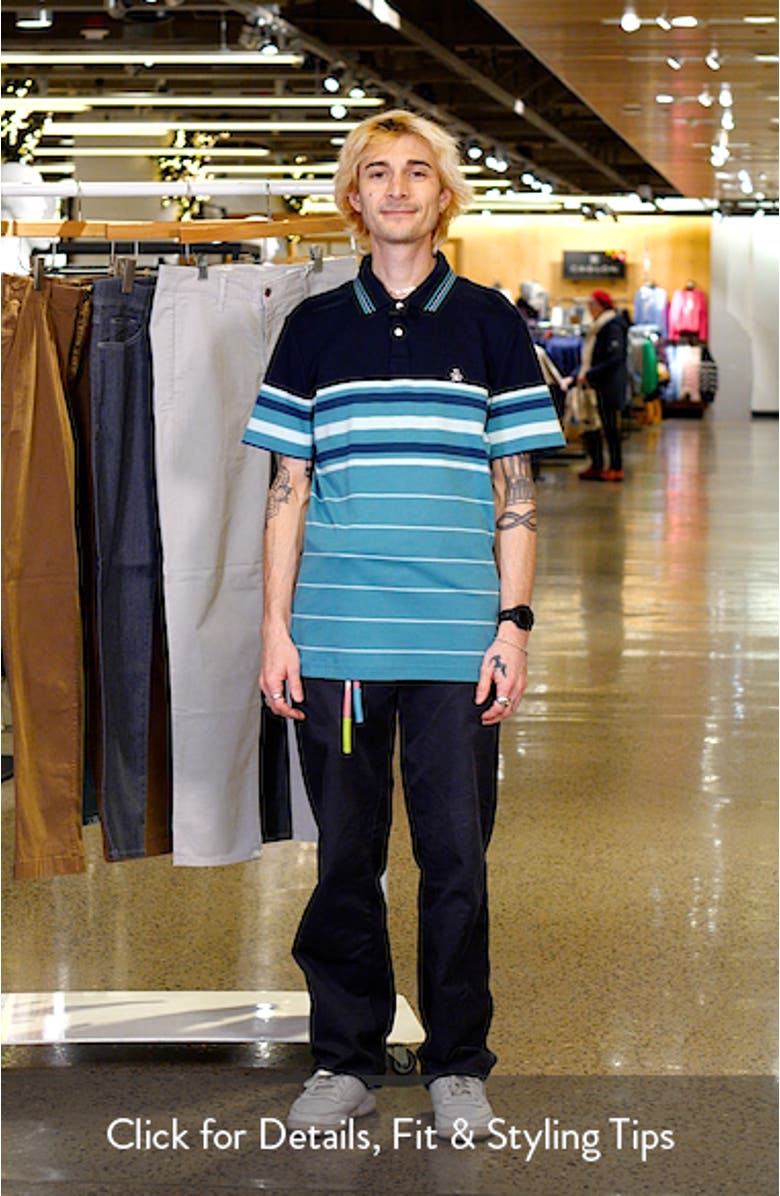 Stripe Cotton Interlock Polo, sales video thumbnail