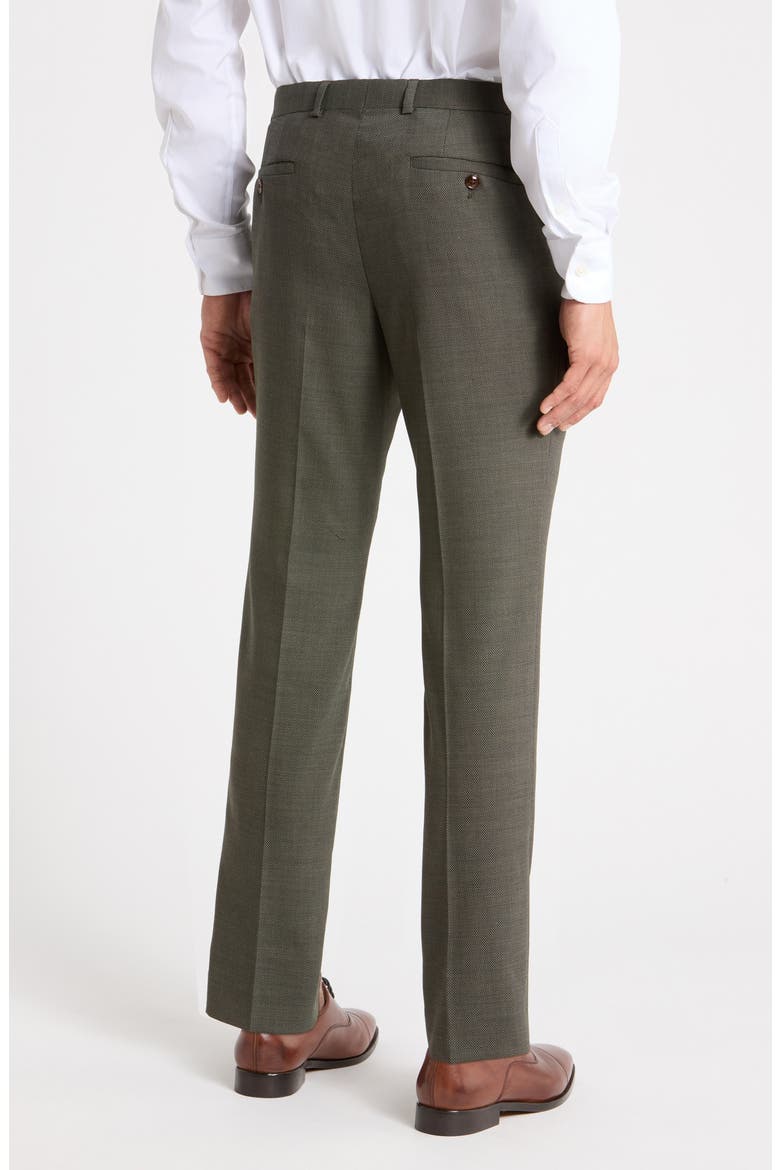 Slim Fit Flat Front Suit Separate Pants, Alternate, color, OLIVE