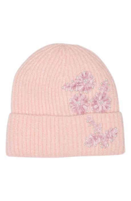 Embellished Flower Beanie