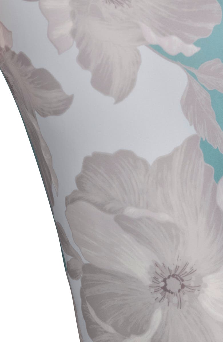 Donna Karan New York Floral Print Scuba Knit Sheath Dress, Alternate, color, Pale Aqua Multi