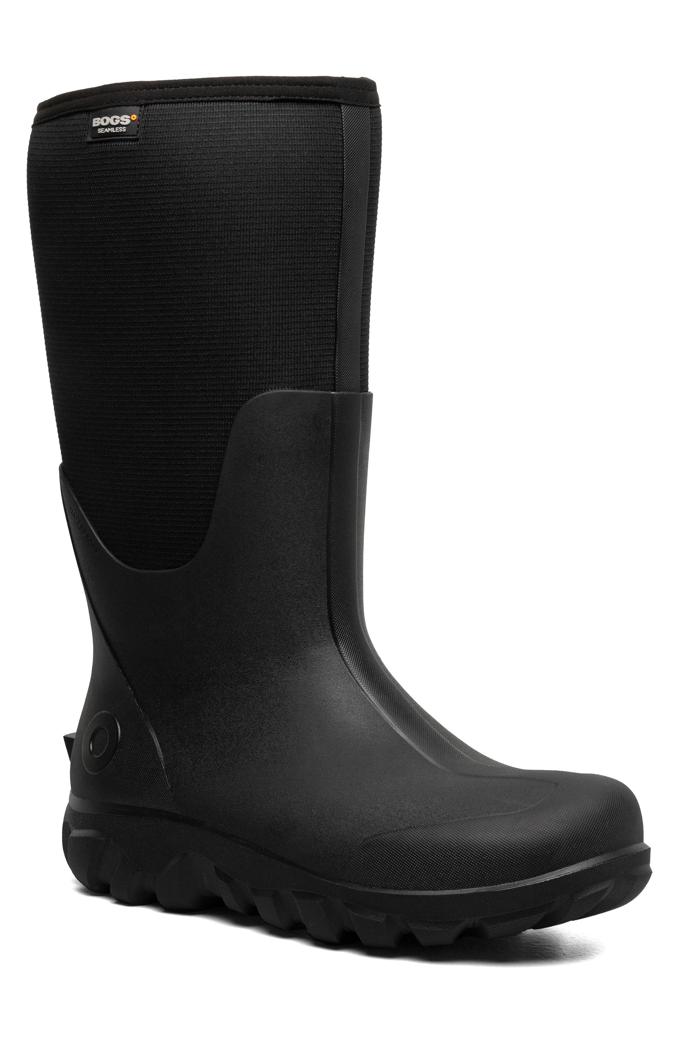 Bogs Classic Seamless Tall Waterproof Boot, Main, color, Black