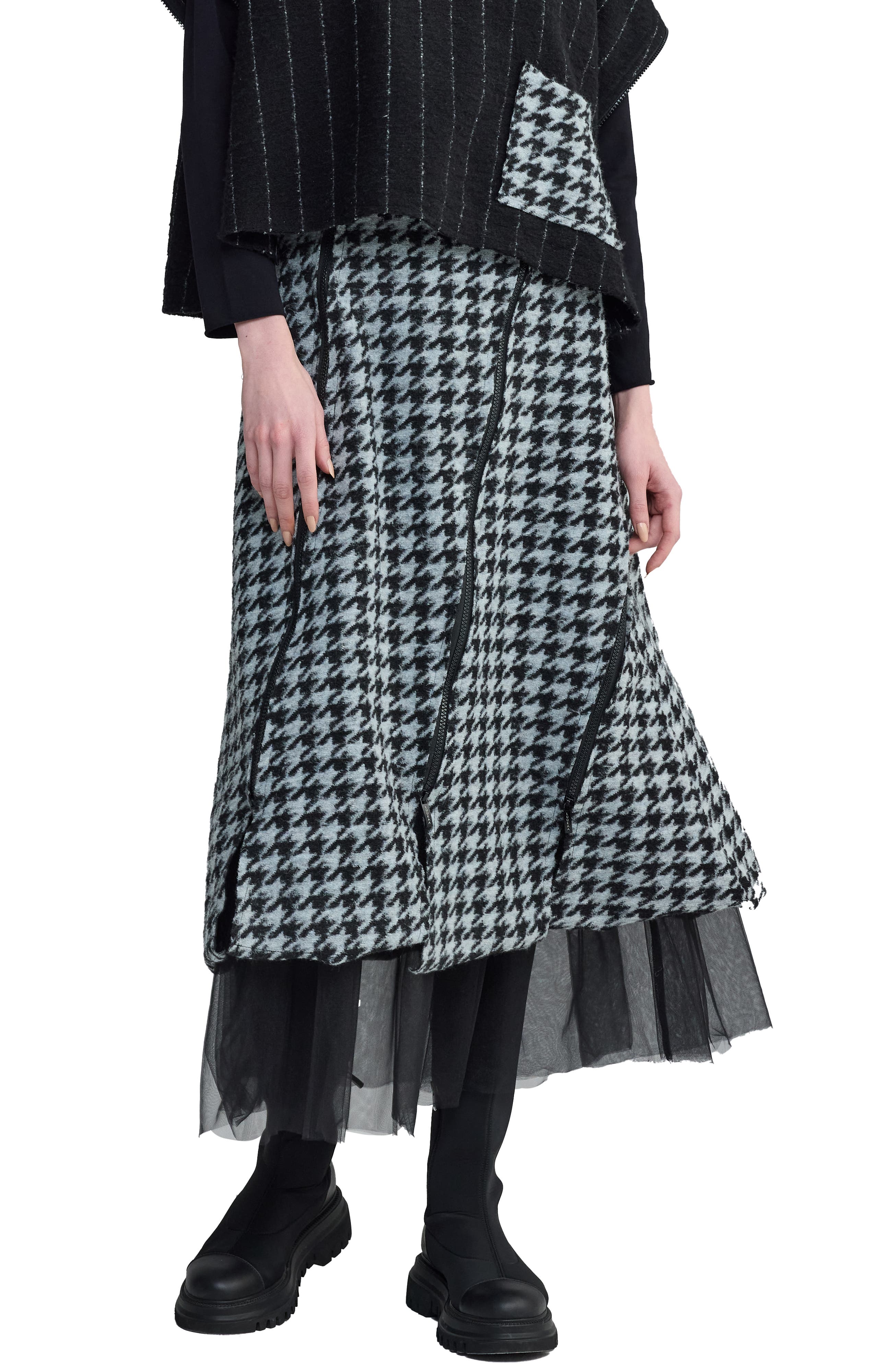 Theia Adjustable-Slit Skirt