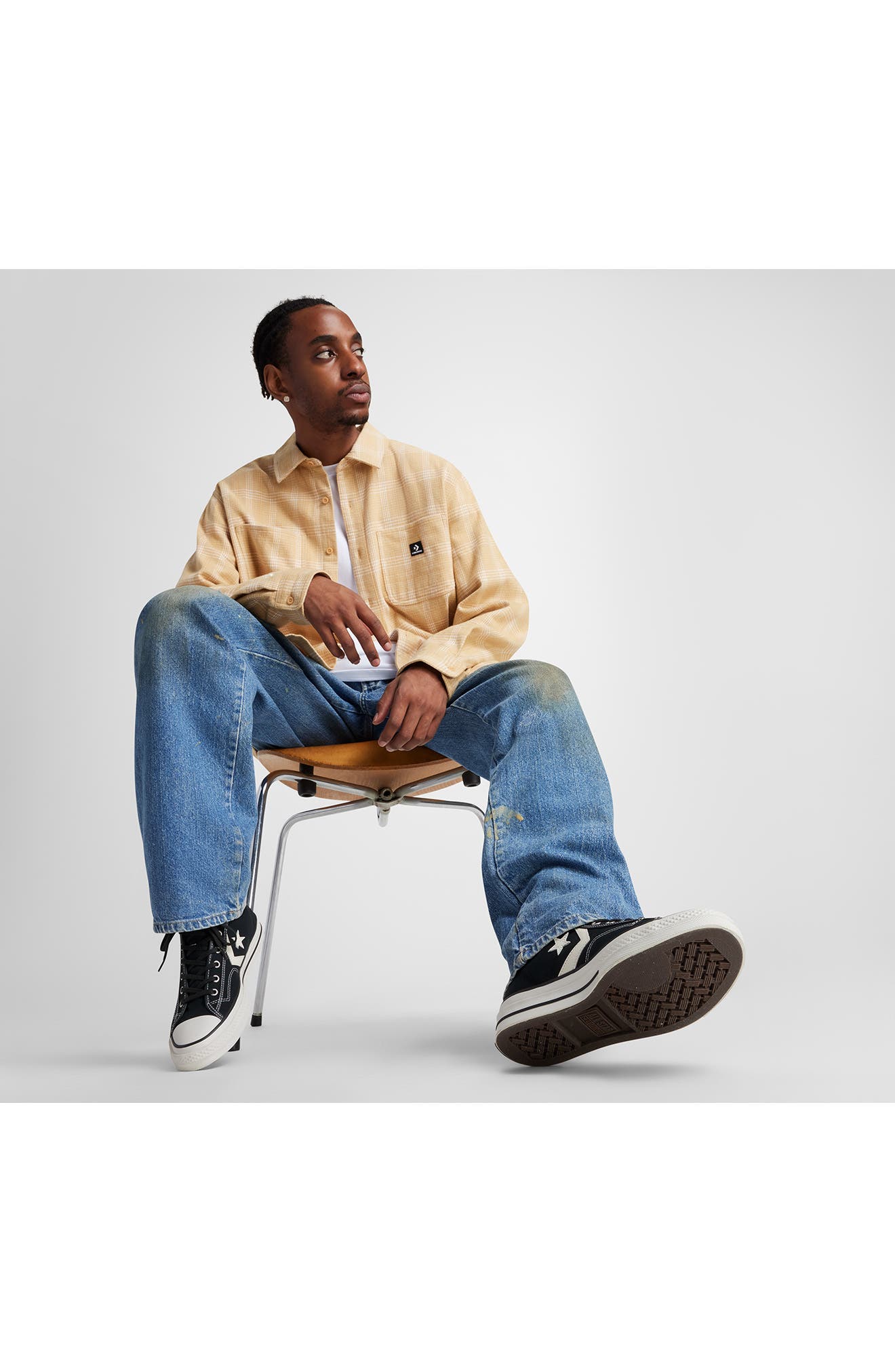 Converse All Star<sup>®</sup> Star Player 76 Hi Sneaker, Alternate, color, 