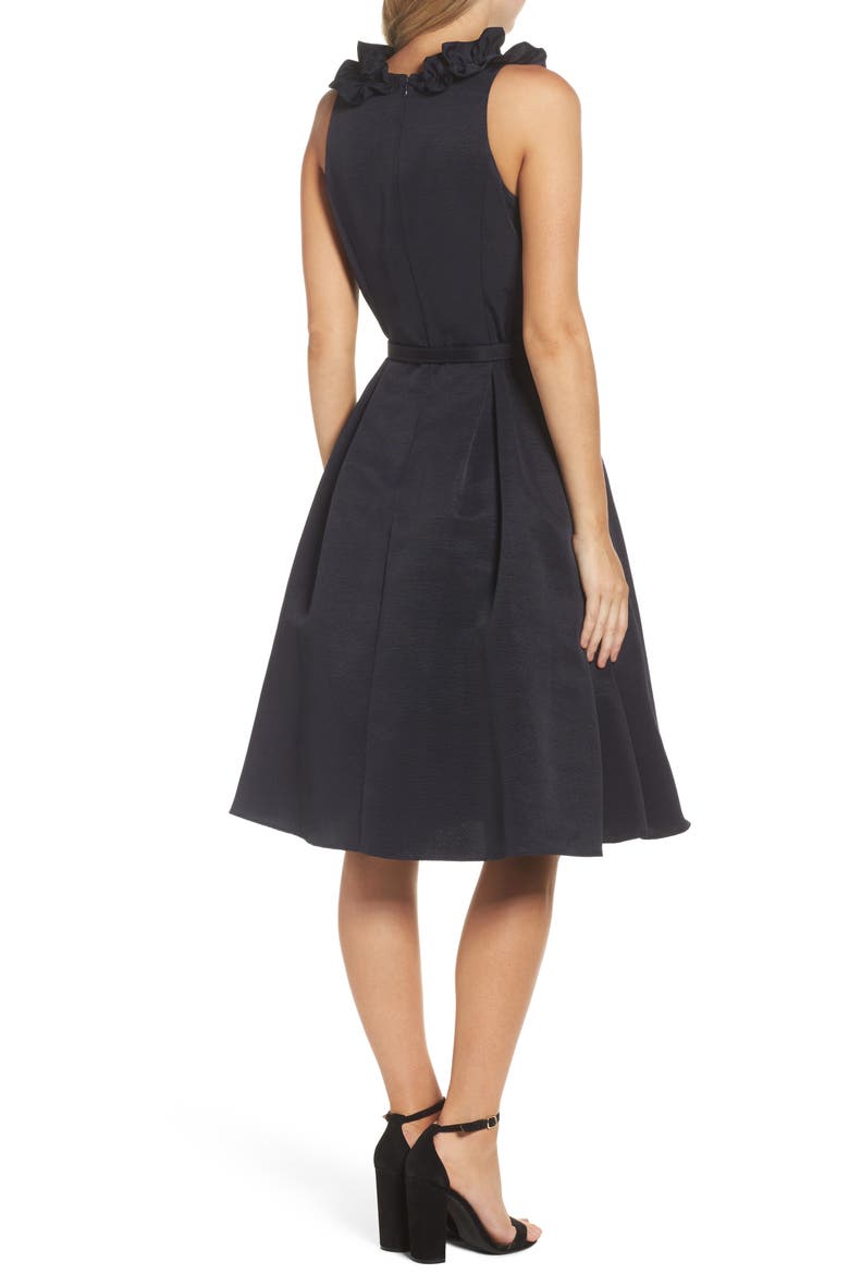 Fit & Flare Dress, Alternate, color, NAVY