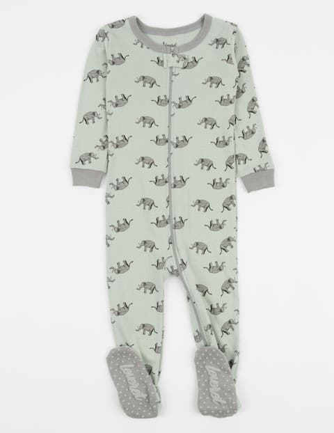 Kids Cotton Footed Printed Pajamas, Animal, Holiday & Fun Prints (Toddler, Little Kid & Big Kid)