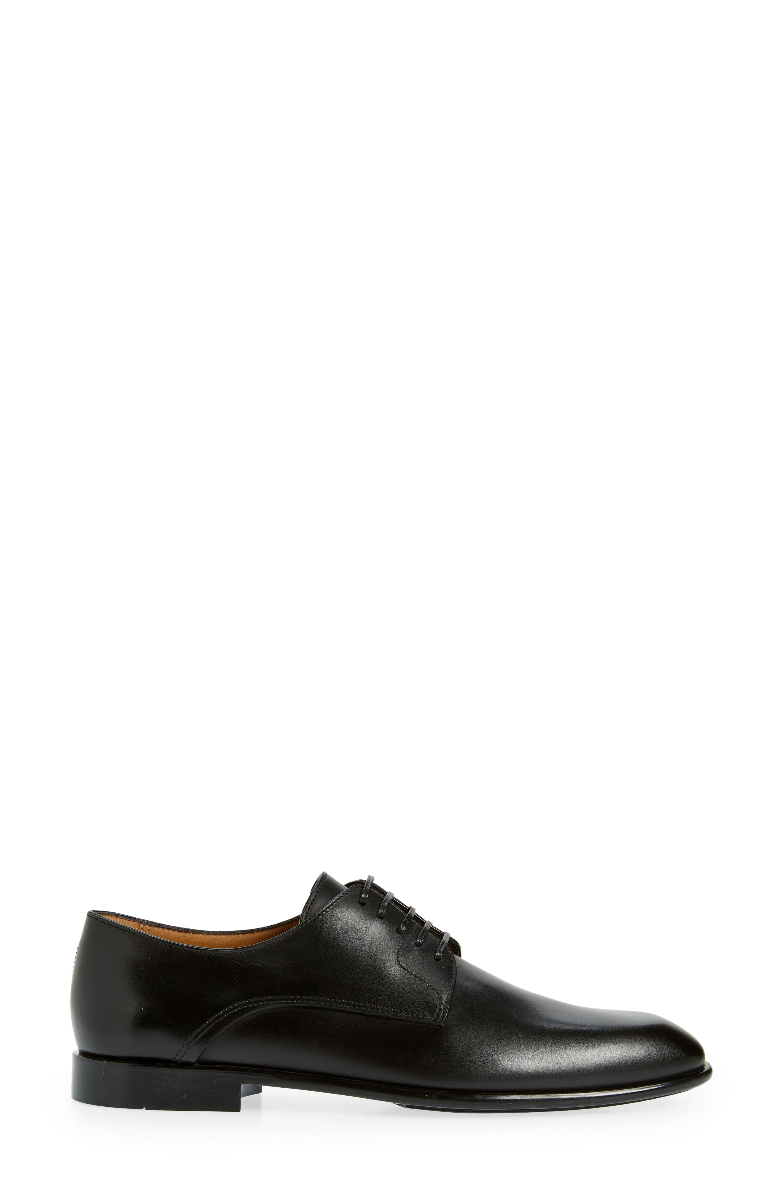 FERRAGAMO Fosco Plain Toe Calfskin Derby, Alternate, color, 
