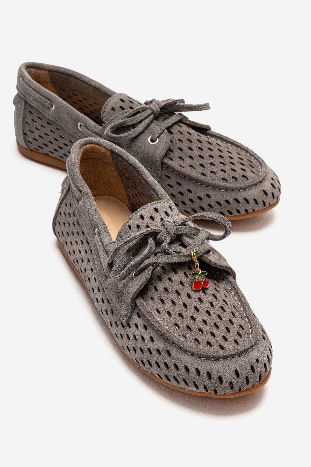 Forever & Always Shoes Stevo Leather Lace Up Loafer, Main, color, Grey Suede