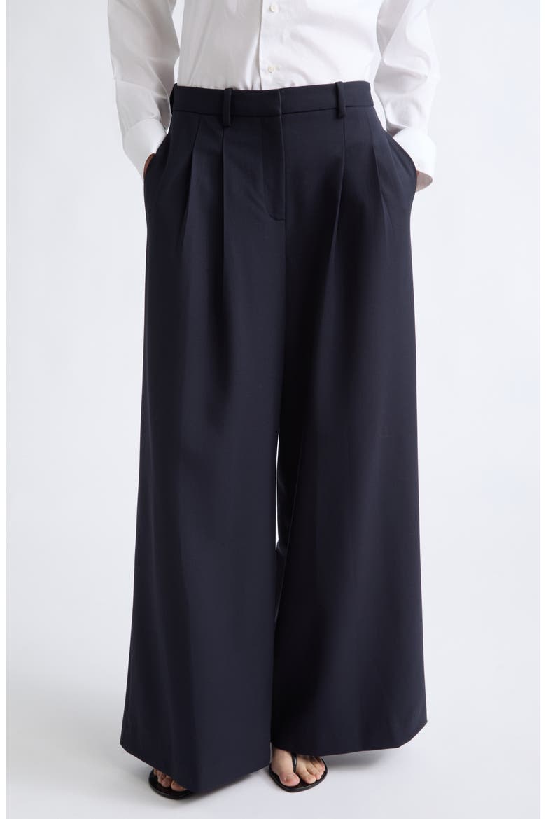 Avery Stretch Wool Career Pants, Main, color, MIDNIGHT