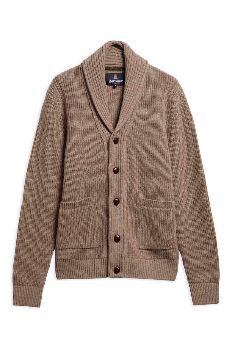 Hartland Shawl Collar Wool Cardigan, Alternate, color, STONE